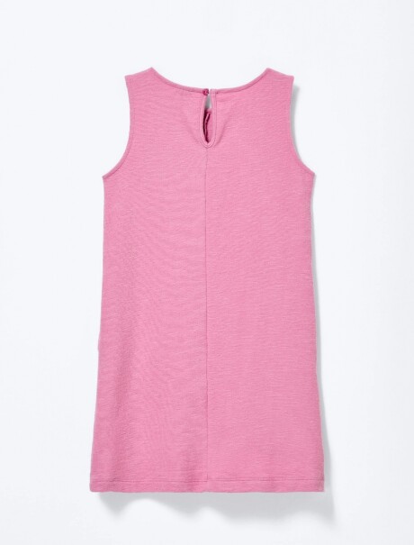 VESTIDO INFANTIL TEXTURIZADO ROSADO