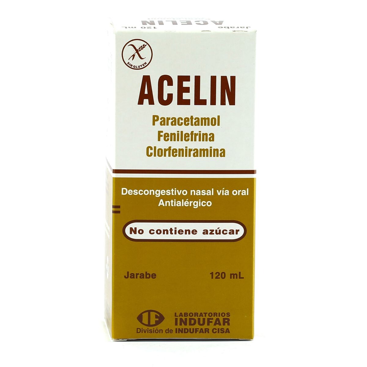 ACELIN JARABE CJ X 120 ML. 