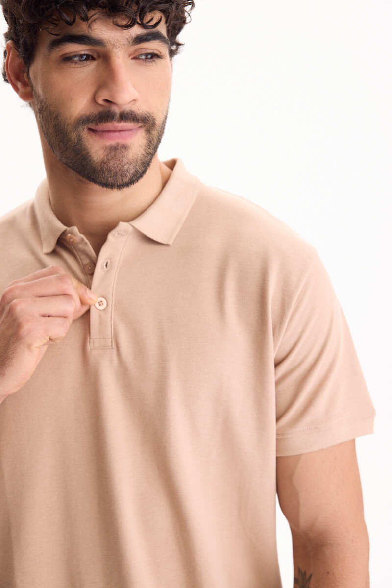 Remera Polo Viper Beige