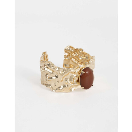 Brazaletes Piedra Dorado