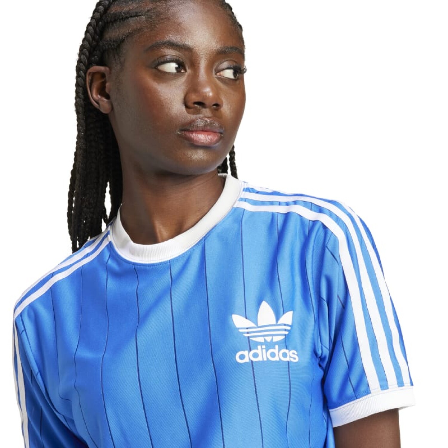 Remera Adidas Adicolor 3 Rayas Azul Inbox