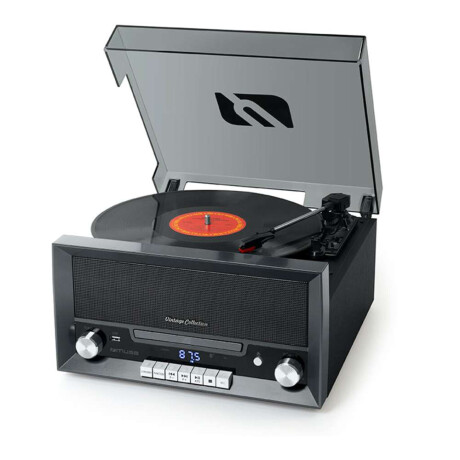Bandeja De Vinilo Muse Mt110ds Con Radio Fm Cd Bt