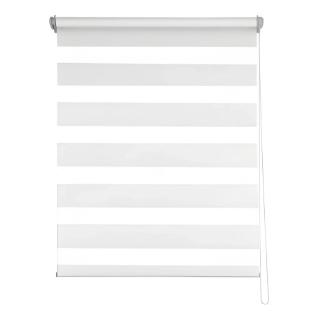Cortina Roller Zebra Simple Lumax 1.2 X 2.1m Gran Calidad Blanco