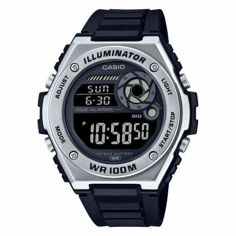 Reloj CASIO MWD100H-1BVDF en Resina Negro Esfera 44mm 0