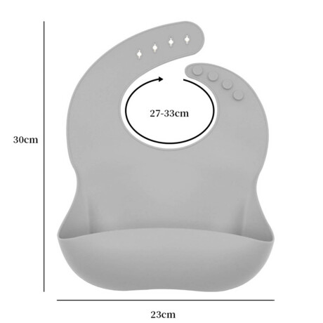 Set X10p Plato Comer Bebe Silicona+ Cubierto Vaso Gris