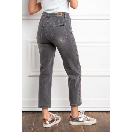 Jean Apliques Denim Gris