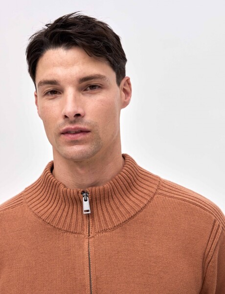 Buzo punto Folie Marrón