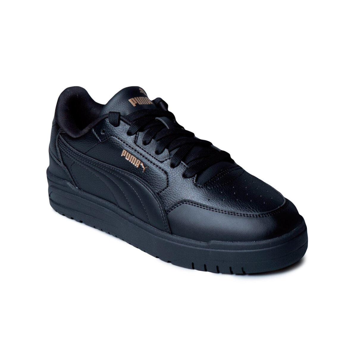 Championes Hombre Puma Shuffle Dowtown - Negro-dorado 