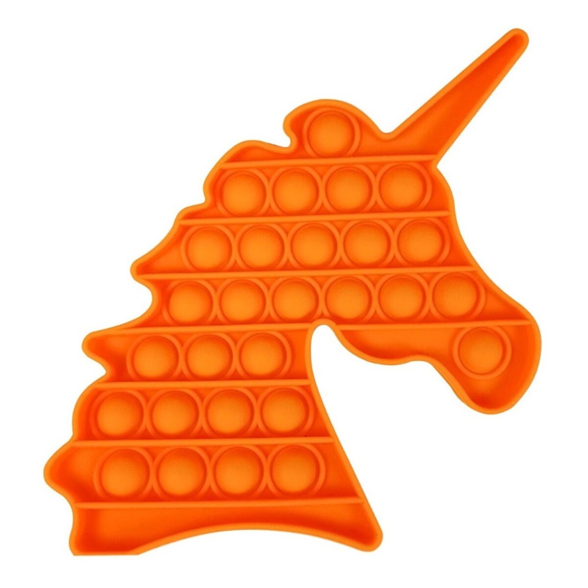 Pop It Fidget Toy Antiestrés Niños Unicornio Juego Tiktok - Variante Color Naranja 