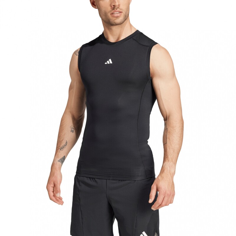 Musculosa de Compresión adidas de Entrenamiento Black
