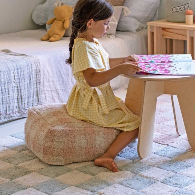 Pouf Vichy Rosa Rosa