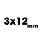 Barra Magnética 3x12 mm