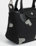 City Cartera Mini City Corazones - Negro