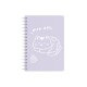 Cuaderno espiral animales A6 violeta