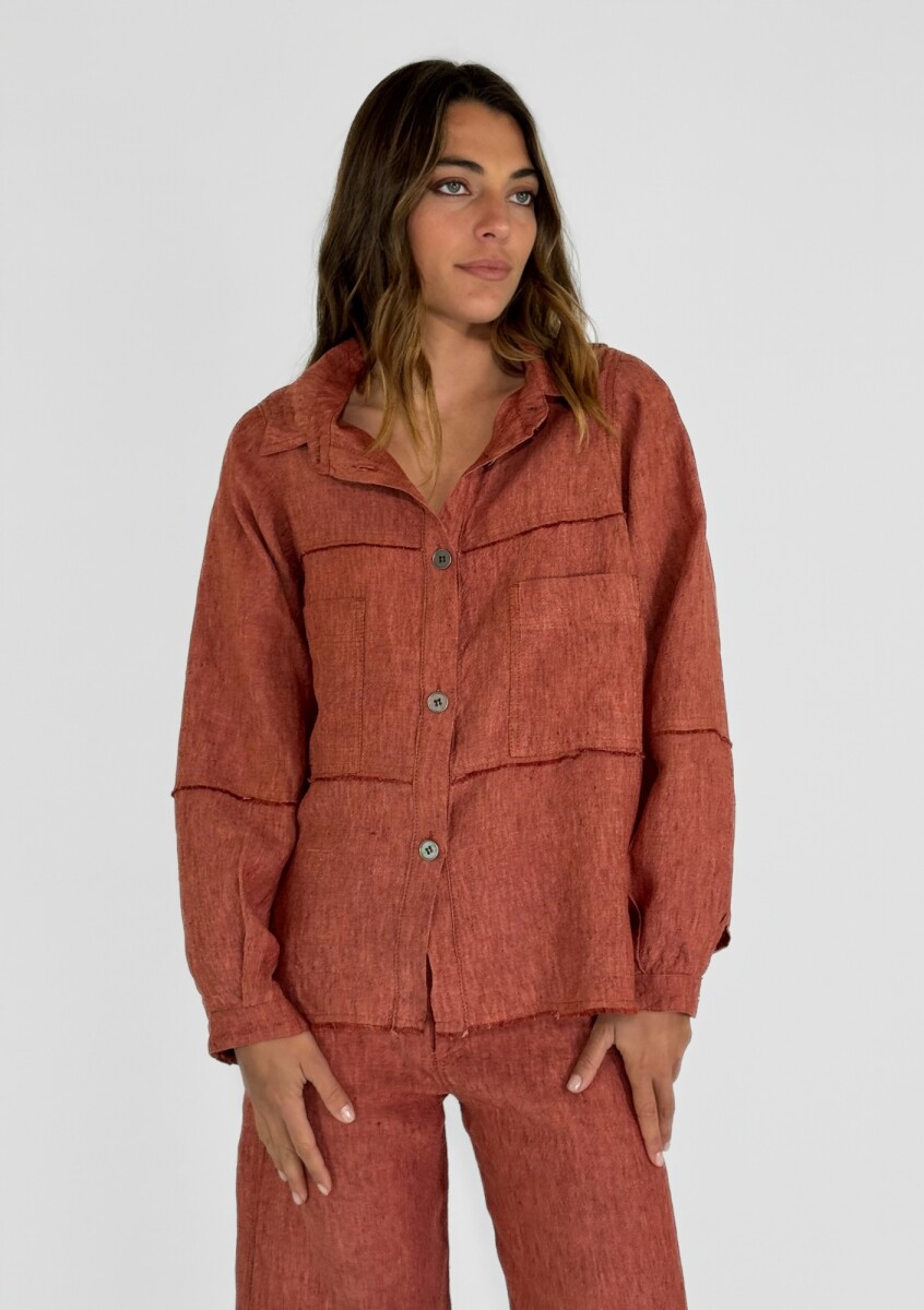 CHAQUETA RUFINA - LADRILLO 