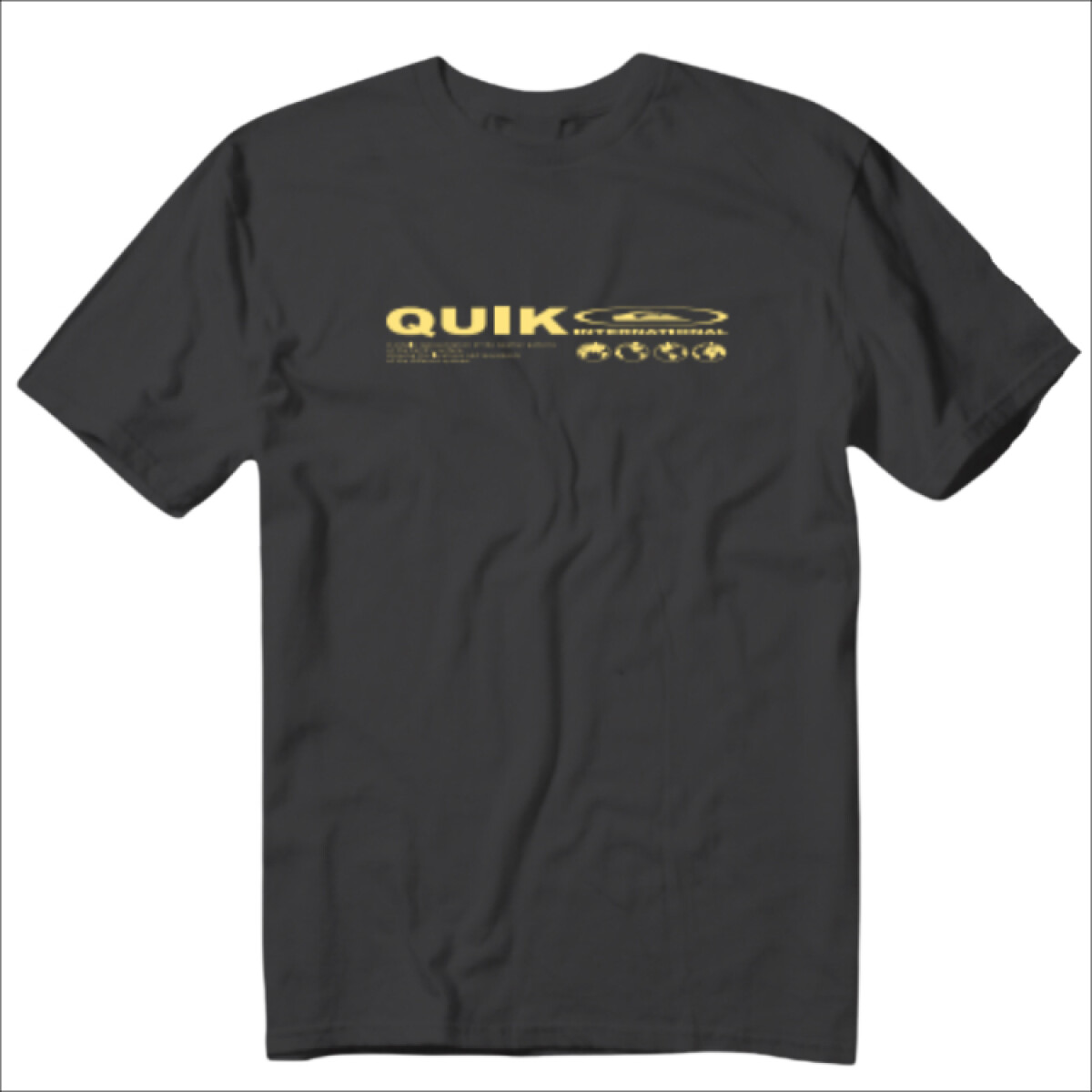 Remera Quiksilver Charts - Negro 