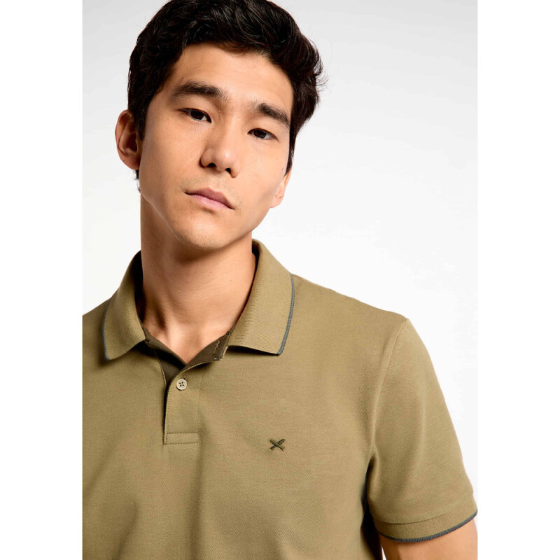 CAMISA POLO MM MASC OLIVA ESCURO