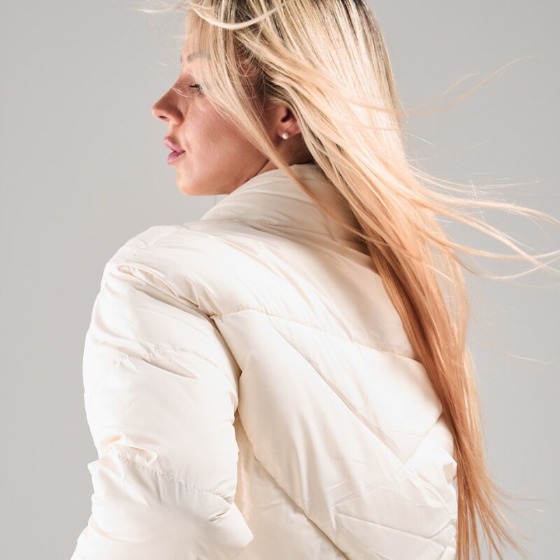 Campera Puffer Slowly Off White