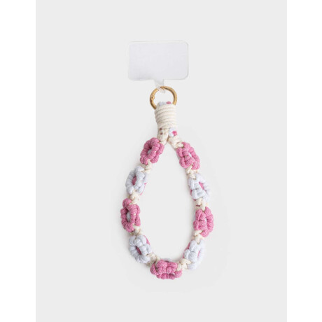 Strap Para Celular Con Flores Combinacion Multicolor