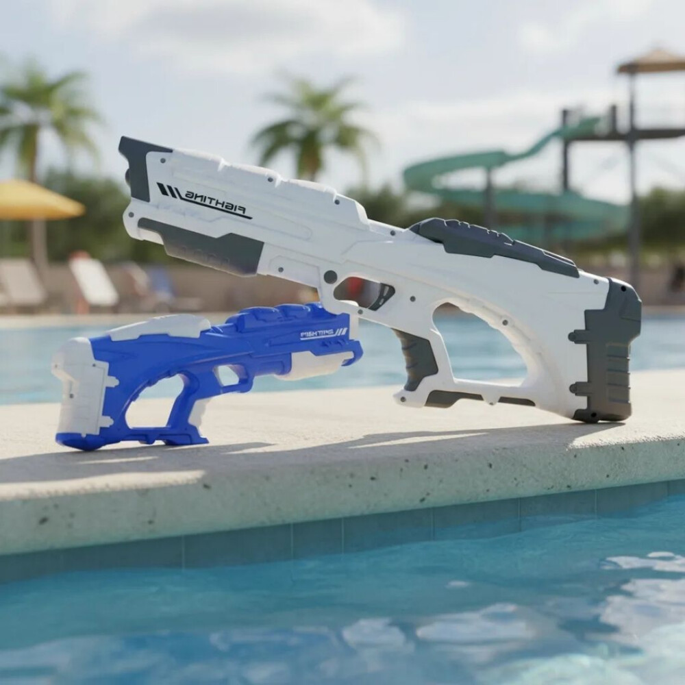 Arma De Agua Electrica Con Absorción Automática Blanco