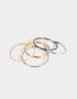 Pulseras Rígidas Sets Mix plaiting Set De Pulseras Rígidas Mixplating - Combinacion Bicolor