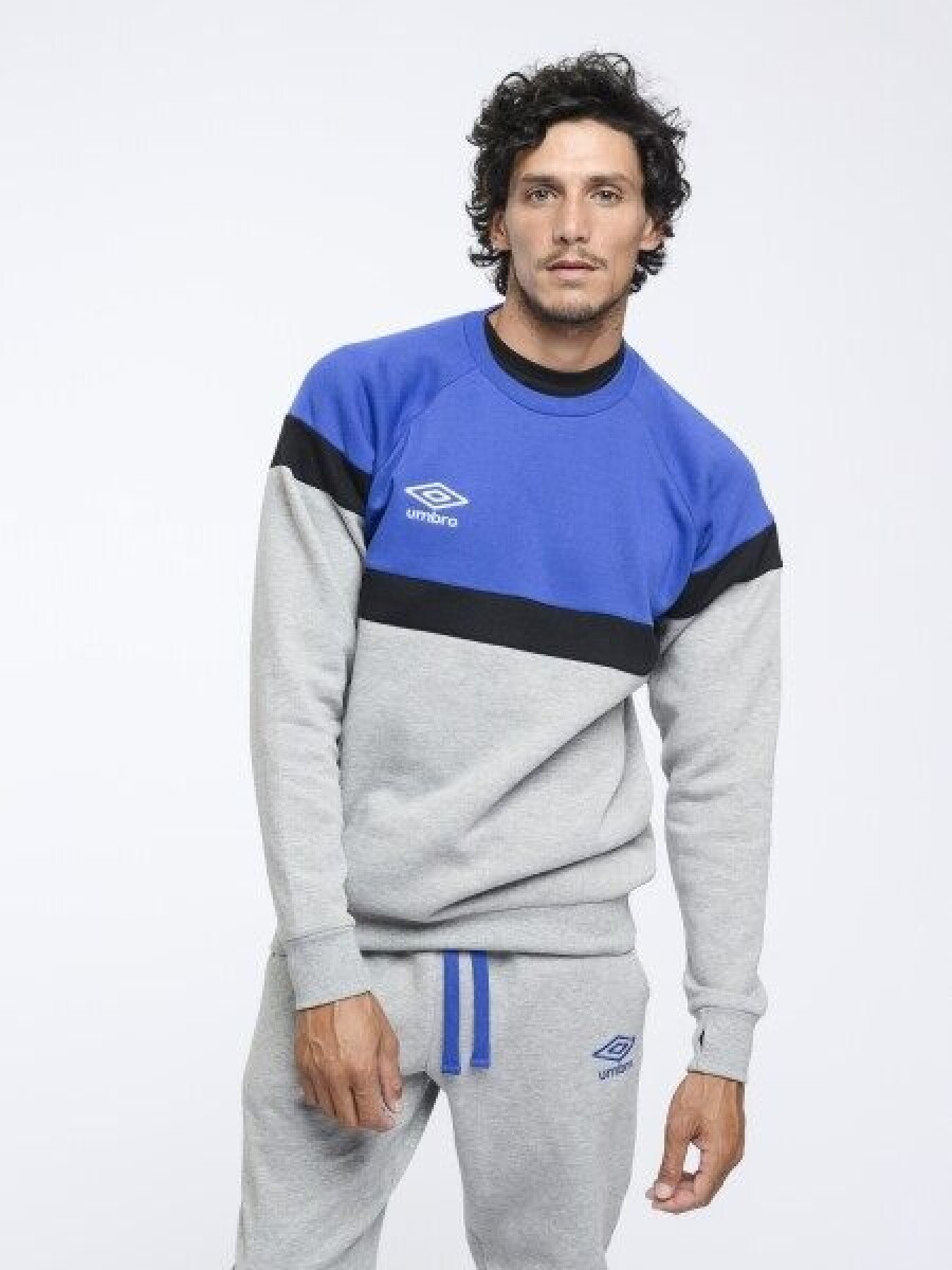 Buzo Umbro Hombre Sunset Gris Melange Royal - S/C 