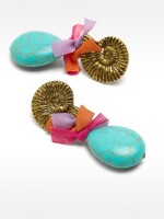 Pendientes Multicolor Con Piedras multicolor