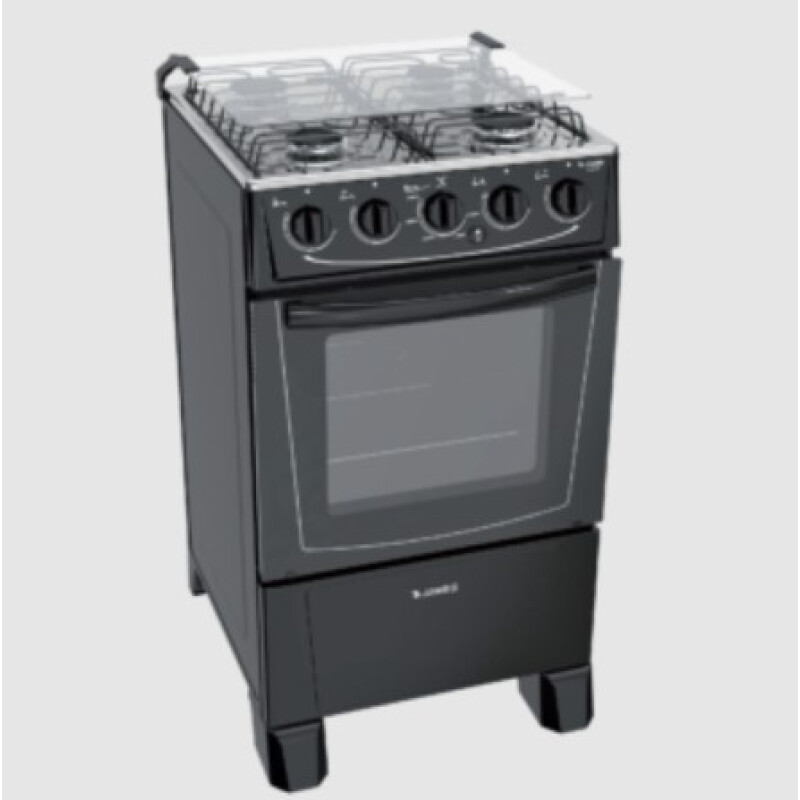 Cocina a Gas James C 105 B Negra | 4 Hornallas | Horno a Supergás Cocina a Gas James C 105 B Negra | 4 Hornallas | Horno a Supergás