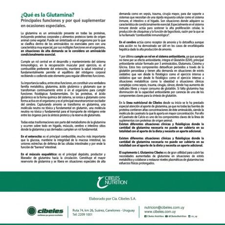 Glutamina 100% 150g Cibeles Nutrition Glutamina 100% 150g Cibeles Nutrition