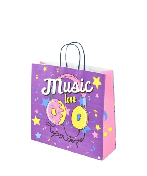 Bolsa 32x10x30 cm. MUSIC POP