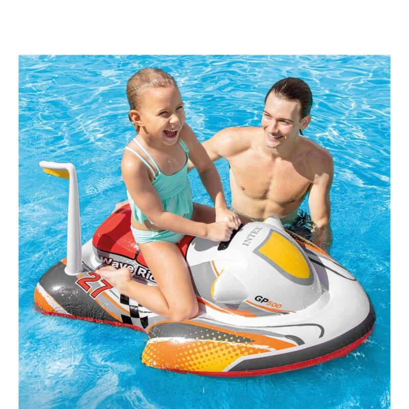INTEX MOTO DE AGUA INFANTIL INFLABLE GP500 BASE ANCHA Intex Moto De Agua Infantil Inflable Gp500 Base Ancha