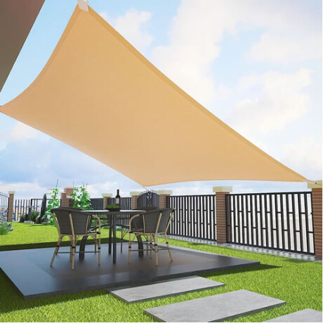 Toldo vela 6X6 metros sombra color TOSTADO Toldo vela 6X6 metros sombra color TOSTADO