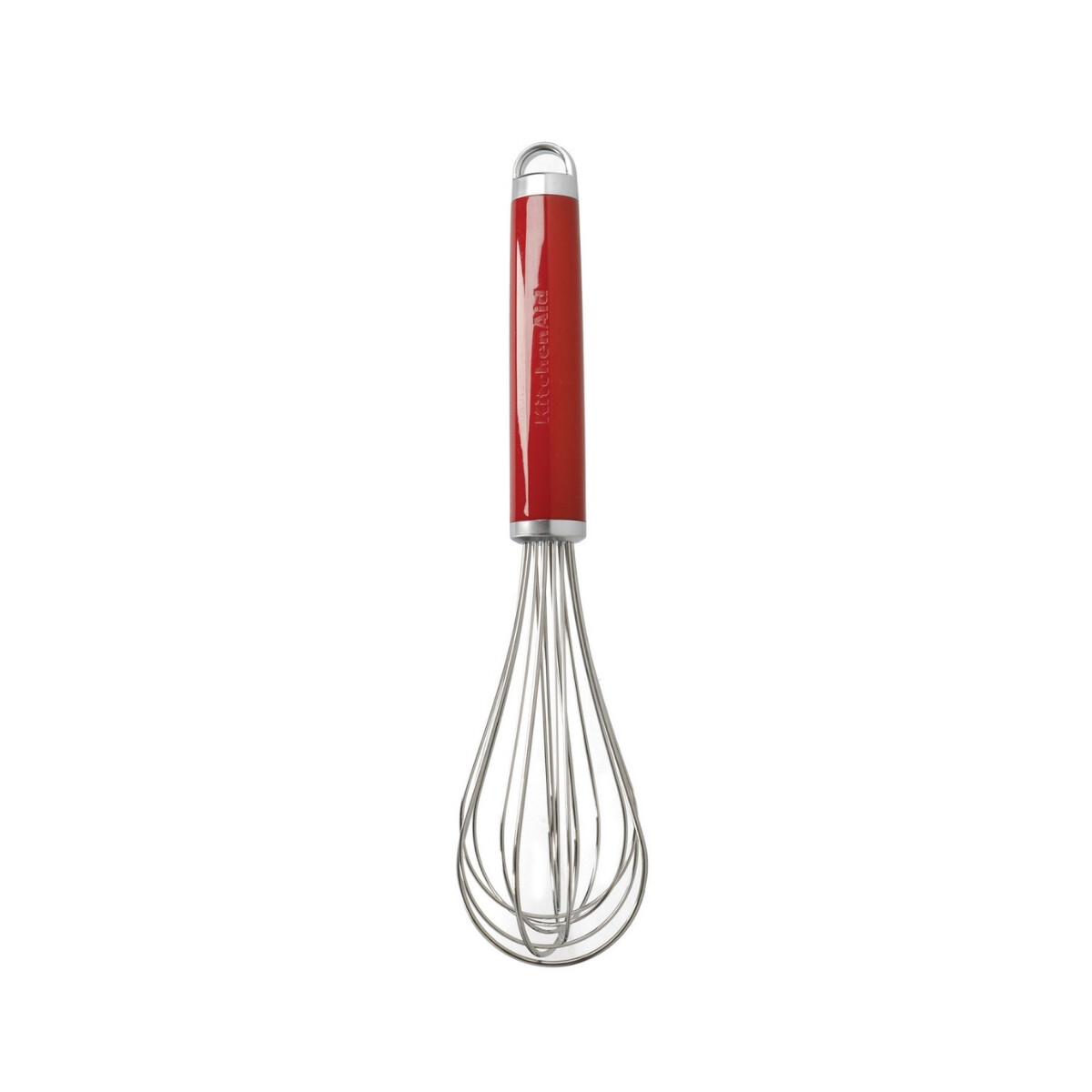 Batidor de Acero Inoxidable Rojo 27 cm 