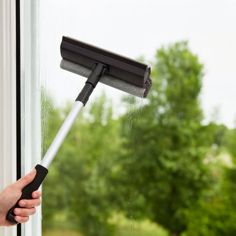 Lampazo Limpia Vidrios Extensible de 60 a 95cm NEGRO