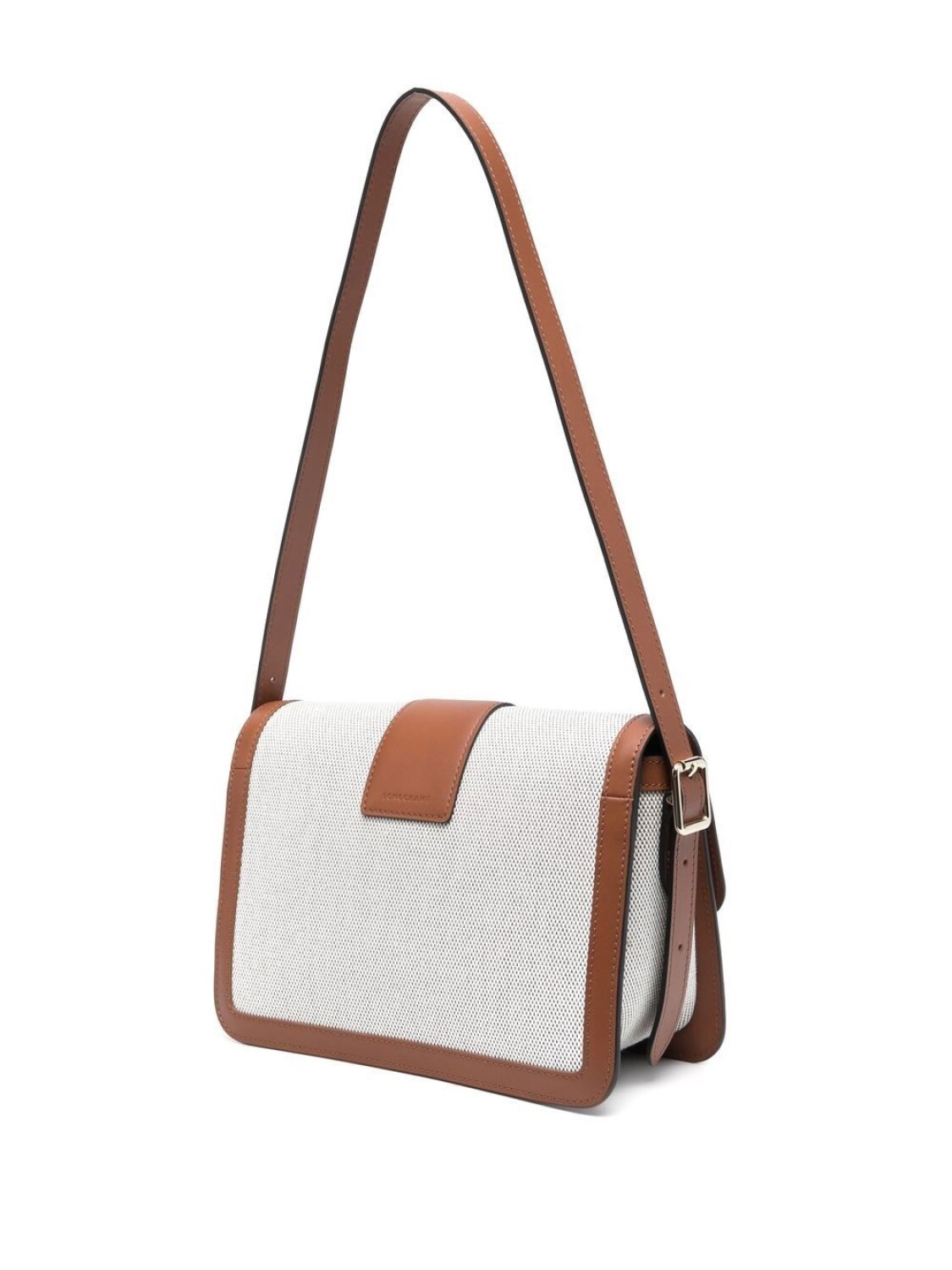 Longchamp -Cartera de cuero con solapa, Box-trot Marrón