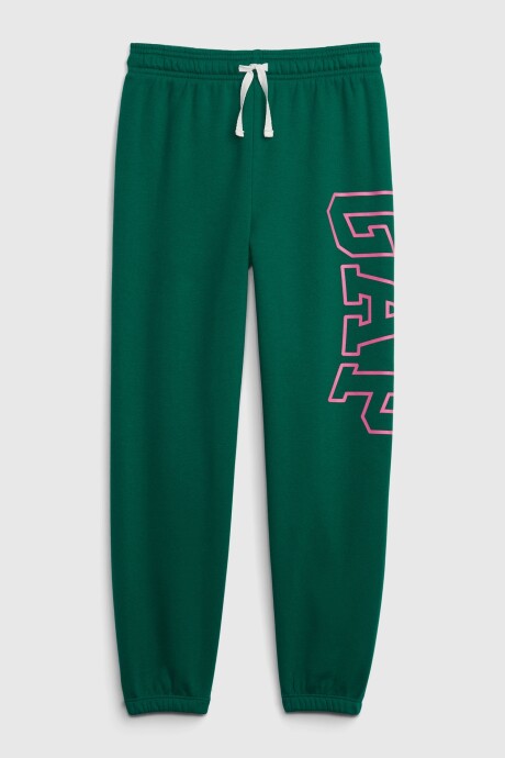 Pantalon Deportivo Con Felpa Logo Gap Niña Palisade Green