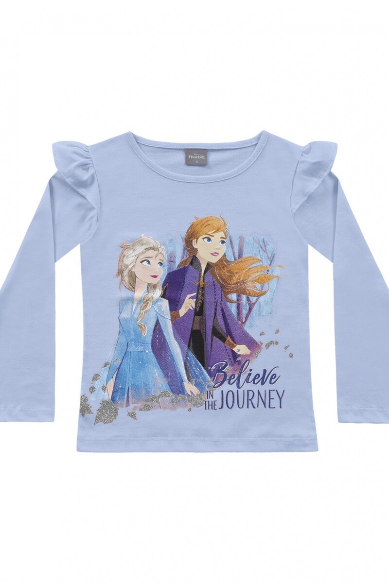 Remera de manga larga Frozen AZUL CLARO