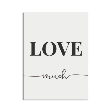 Cuadro Canvas 543062-01 30X40CM Love Much 001