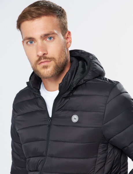 CAMPERA DE ABRIGO CAPITONEADA Negro
