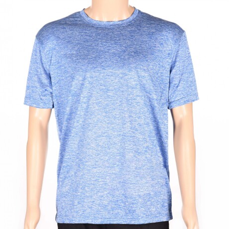 Camiseta Dry Fit Jaspeada Azul francia