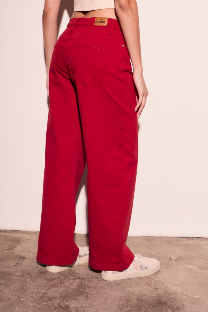 Jean Wide Rojo