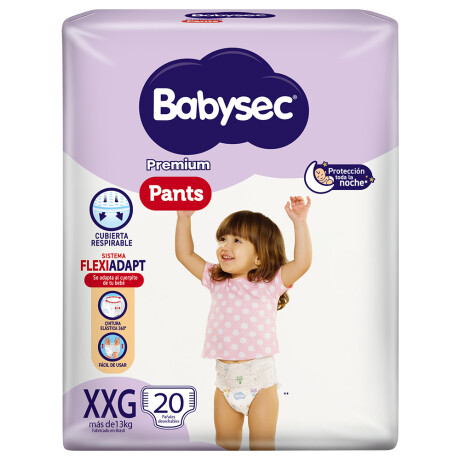 Babysec Pants Premium Xxg 20 unidades Babysec Pants Premium Xxg 20 unidades