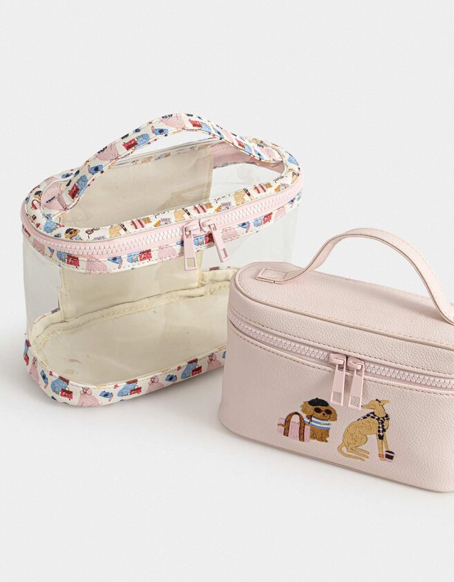 Porta Cosméticos Necessaires - Rosa Viejo