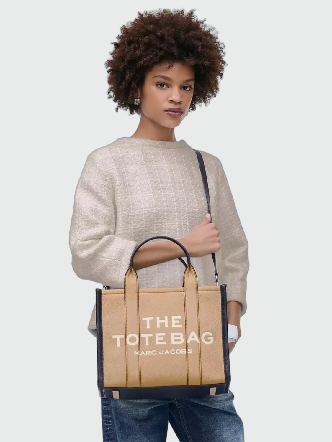 MARC JACOBS - THE MEDIUM LEATHER TOTE BAG Rayas