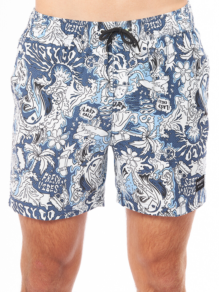 SHORT ZASKE RUSTY - Azul 