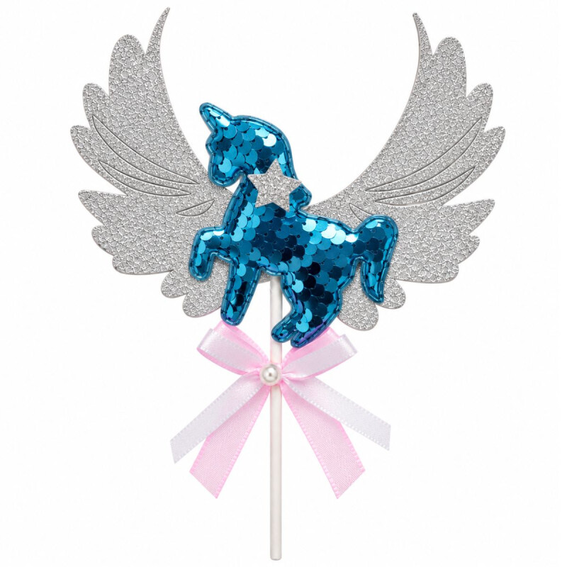 Topper Unicornio Azul
