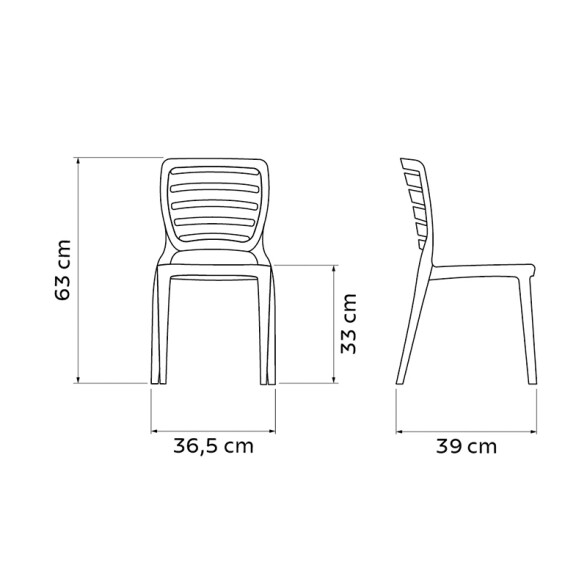 Silla infantil rosada "Sofía Kids" -TRAMONTINA TD0756