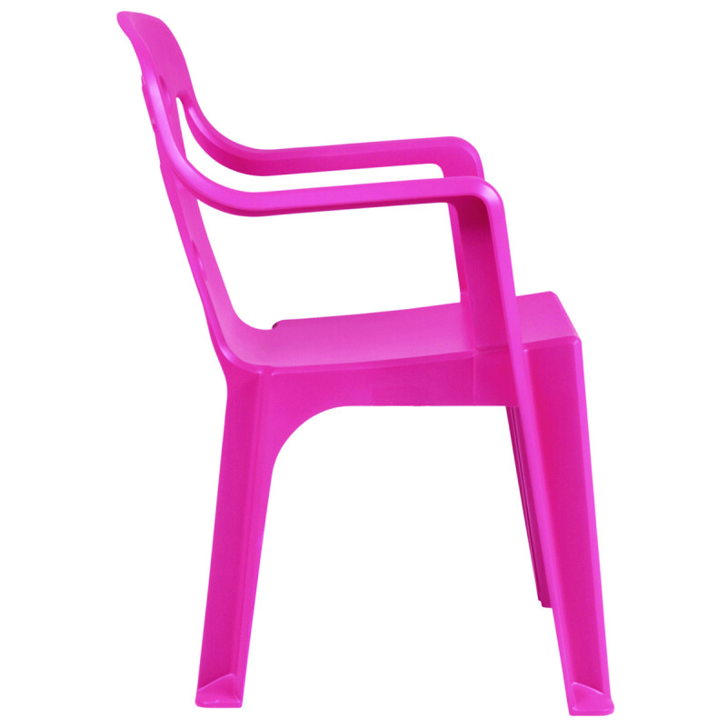 Silla infantil con apoya brazos ROSA