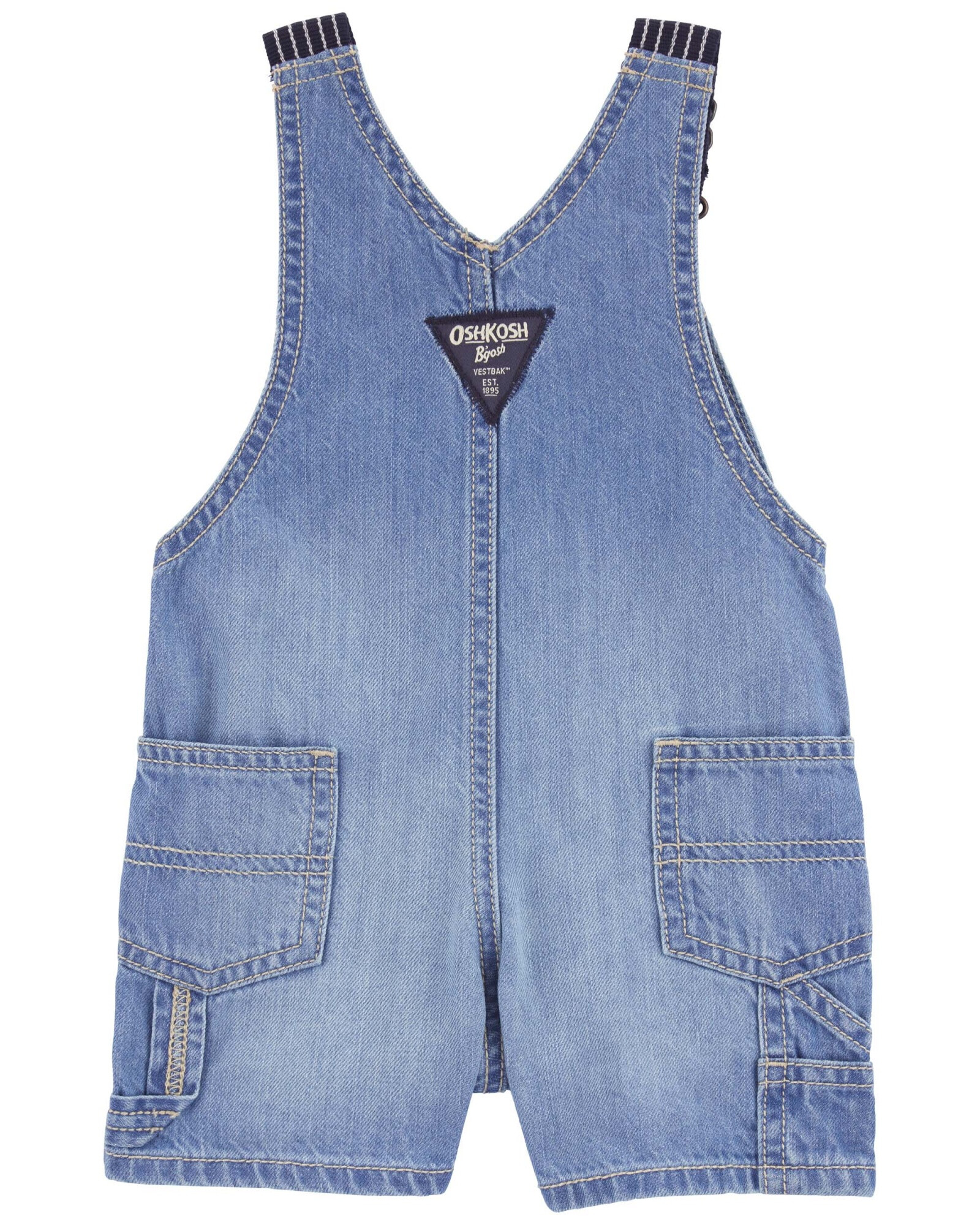 Enterito corto jean con tirantes hickory Enterito corto jean con tirantes hickory