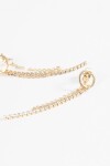 Aros strass dorado